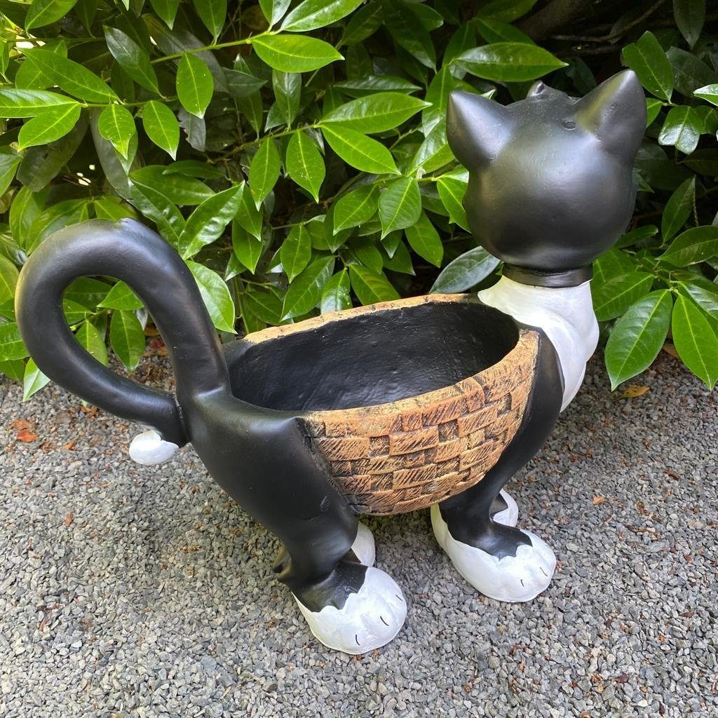Aspinaworld Gartenfigur Katzen Figur zum bepflanzen 37 cm wtterfest