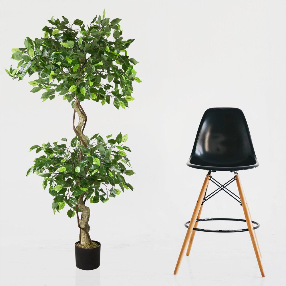 Kunstpflanze Ficus Kunstpflanze Künstliche Pflanze 150 cm Decovego, Decovego