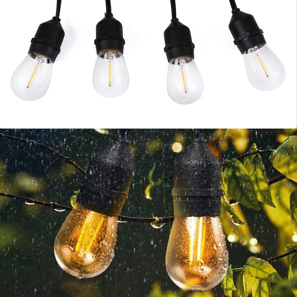 Salcar Lichterkette 10m/15m/30m LED Lichterkette Außen Beleuchtung IP65
