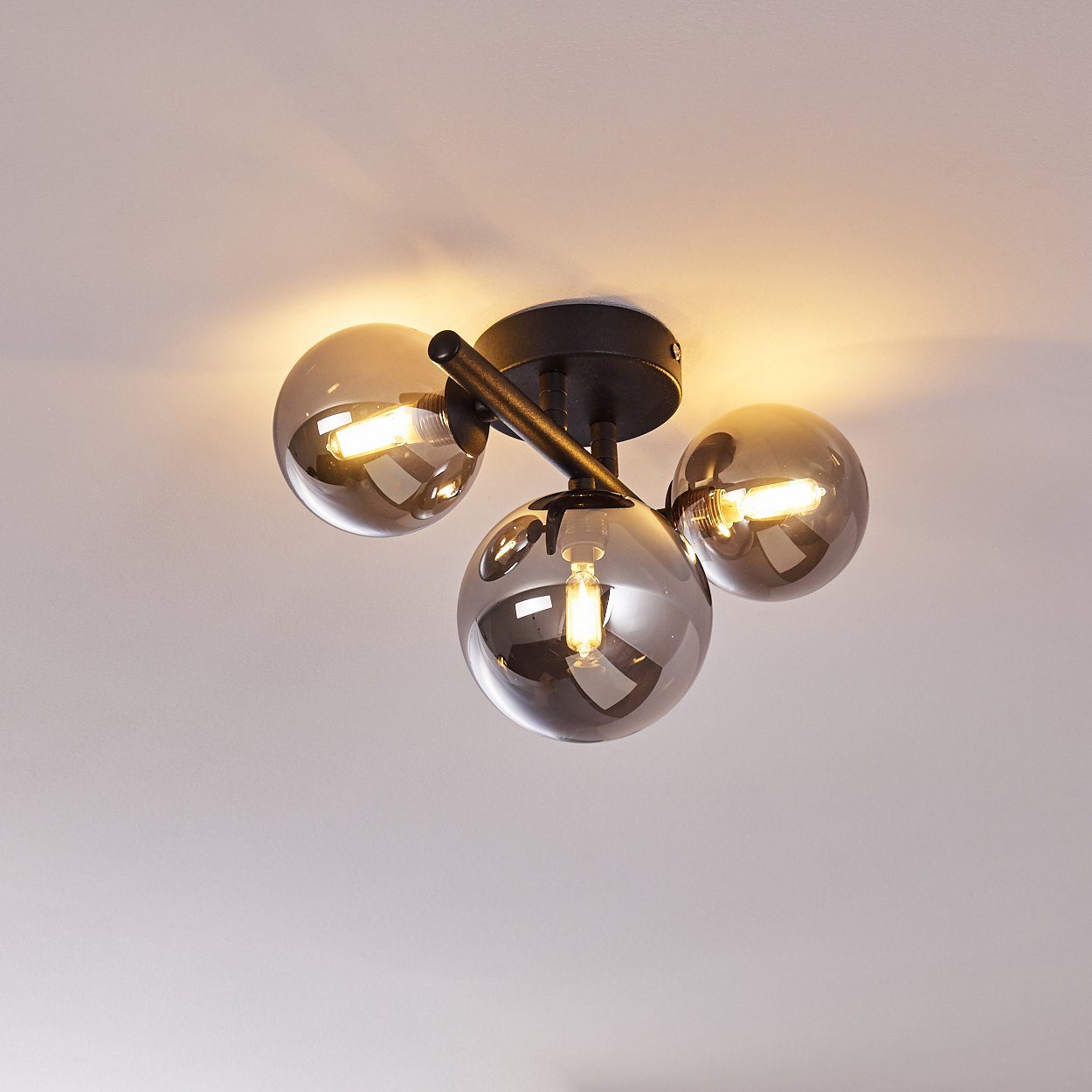 hofstein Deckenleuchte LED Decken Lampen 3-flammig Wohn Schlaf Zimmer Beleuchtung Flur