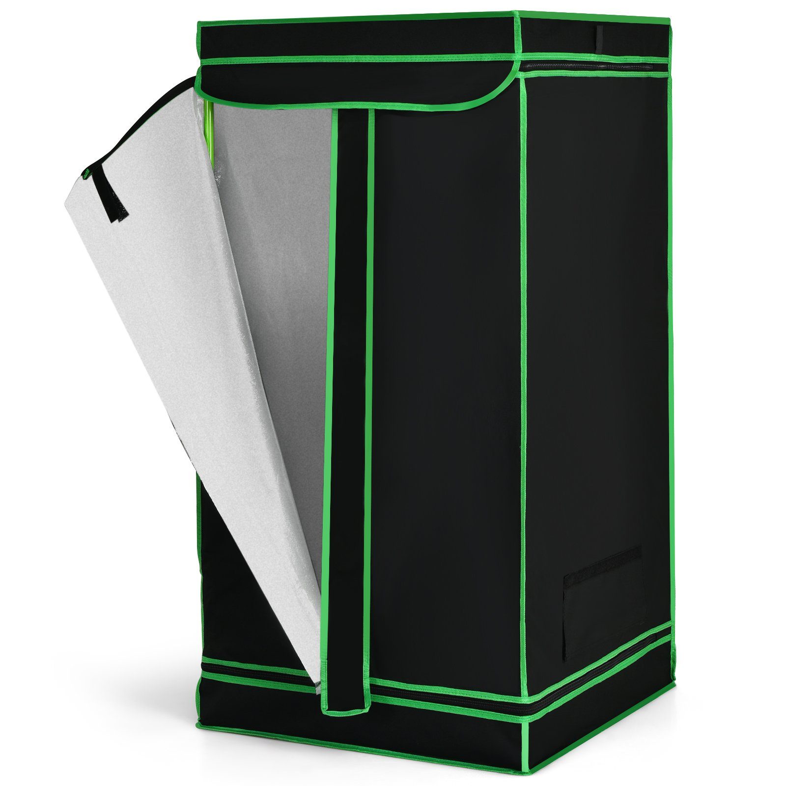 COSTWAY Gewächshaus, BxTxH: 60 x 60 x 120,00 cm, Growbox, Darkroom